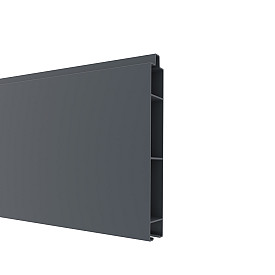 Alu tand + groef profiel 21x160mm (wb 150mm) L-178 cm RAL9005