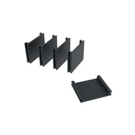 Boston plastic rhombus wedges 15º-10mm RAL7016 22st Links + 22st rechts