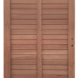 Keruing poort 25 met slot 100x180cm incl. aanslaglat Premium FCQ FSC®100% FSC®-C003450