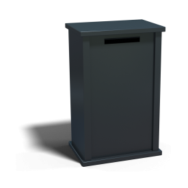 Gepoedercoat staal brievenbus Type M-RAL7016 (antraciet grijs)