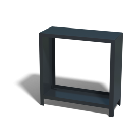 Gepoedercoat staal houtopslag 100x100x40-RAL7016 (antraciet grijs)