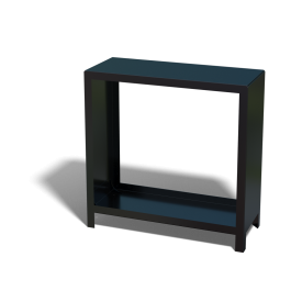 Gepoedercoat staal houtopslag 100x100x40-RAL9005 (zwart)