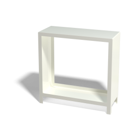 Gepoedercoat staal houtopslag 100x100x40-RAL9010 (wit)