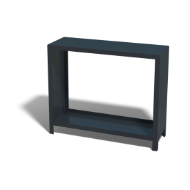 Gepoedercoat staal houtopslag 100x120x40-RAL7016 (antraciet grijs)