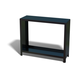 Gepoedercoat staal houtopslag 100x120x40-RAL9005 (zwart)