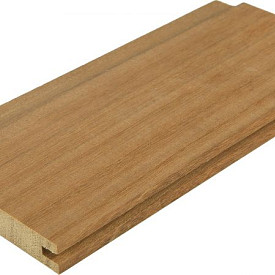 Bangkirai 21x145mm rabatdeel 2-zijdig P230 Barok Premium FCQ