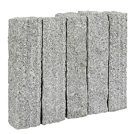 Palissades Tibet Asian White 50x12x12 cm 2x pineappled, 4x gekloofd