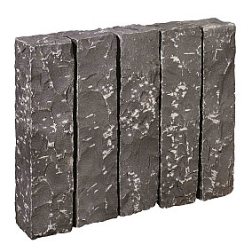 Palissades Vietnamees Basalt 50x12x12 cm Bekapt
