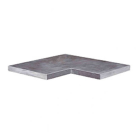 Vijverrand Spotted Bluestone binnenhoek zijkanten gezoet 30/30x15x3 cm Gezoet