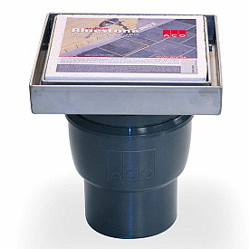 BlueStone put RVS opzet +onderuitlaat