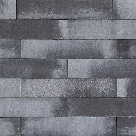 Patioblok Grijs/Zwart 60x12x12cm strak