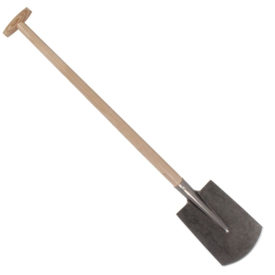 Dulspade gebogen 85cm steel