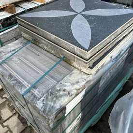 Partij Kera Twice 60x60x5 cm Flower Lotus OP=OP