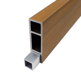 Brise soleil 42x145mm L-390cm Teak E Klasse  FSC 100%