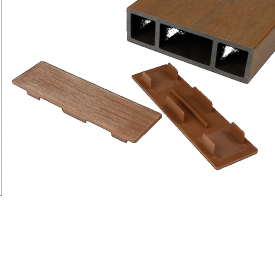 Brise soleil eindkap 42*145mm Teak (6pcs)