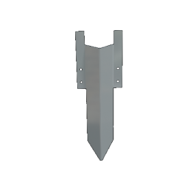 Verzinkt staal grondpin - Hoogte borderrand 12 / 15 cm