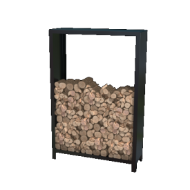 Gepoedercoat staal houtopslag Indiana 180 x 120 x 40 cm