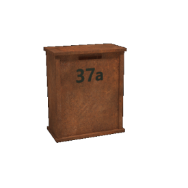 Cortenstaal brievenbus Type L