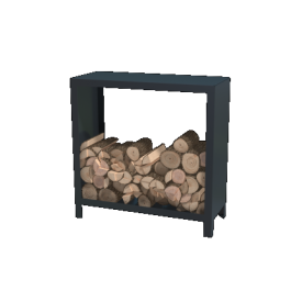 Gepoedercoat staal houtopslag Indiana 100 x 100 x 40 cm