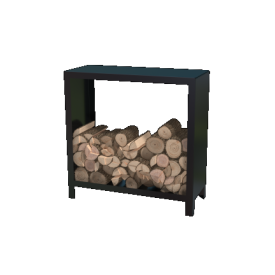 Gepoedercoat staal houtopslag Indiana 100 x 100 x 40 cm