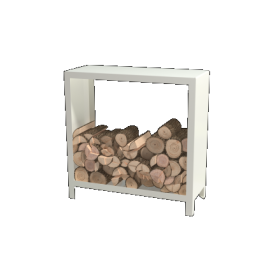 Gepoedercoat staal houtopslag Indiana 100 x 100 x 40 cm