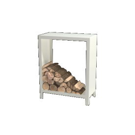 Gepoedercoat staal houtopslag Indiana 100 x 80 x 40 cm