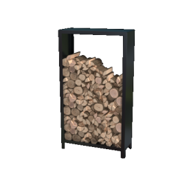 Gepoedercoat staal houtopslag Indiana 180 x 100 x 40 cm