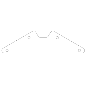 Cortenstaal plantenbak - Koppelplaat - 120°