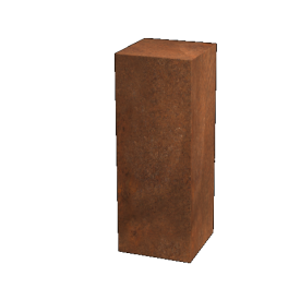 Cortenstaal sokkel Ohio 30 x 30 x 80 cm