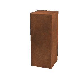 Cortenstaal sokkel Ohio 40 x 40 x 100 cm