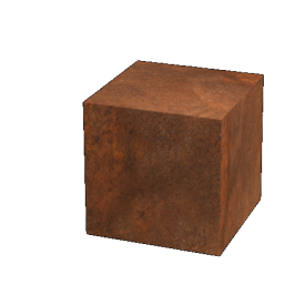 Cortenstaal sokkel - Ohio - 40 x 40 x 40 cm