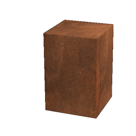 Cortenstaal sokkel Ohio 40 x 40 x 60 cm