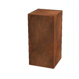 Cortenstaal sokkel Ohio 40 x 40 x 80 cm