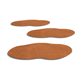 Cortenstaal staptegel - Organisch - 50 x 25 cm