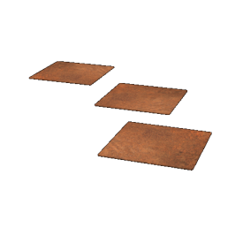 Cortenstaal staptegel - Vierkant - 30 x 30 cm