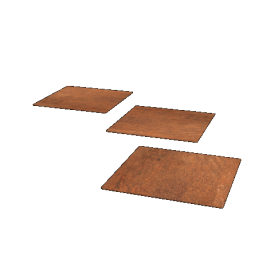 Cortenstaal staptegel Vierkant 40 x 40 cm