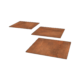 Cortenstaal staptegel Vierkant 50 x 50 cm