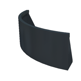 Stalen keerwand - Buitenbocht - 100 x 100 x 40 cm - RAL7016 matt (antraciet grijs)