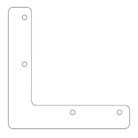Cortenstaal koppelplaat Kansas