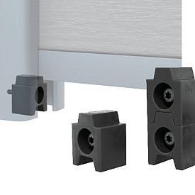 Boston Startfixering set van 10 stops & schroeven 4x19mm zwart