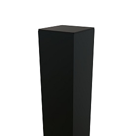 Boston Alu poortpaal 90x90mm hol L-275cm dikte 4 mm RAL9005