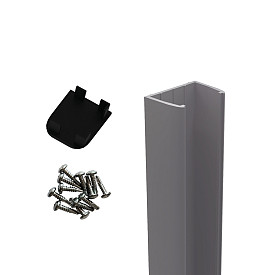 Boston kap en schroeven voor muur/hoekprofiel RAL9005