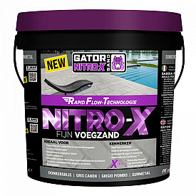 MBI Gator Nitro X Fijn 12,5 kg Donkergrijs