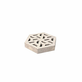 Oudhollands Schellevis Eco-Tegel 37,5x37,5x7 cm Creme