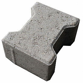 H-verbandsteen 8 cm grijs komo