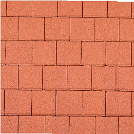 Betonstraatsteen half 8 cm rood