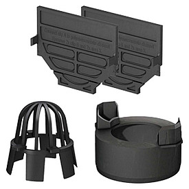 Hexaline eindplaten set, uitl+bladk(2.0)