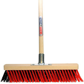 X-bezem buiten kunststof haren incl. steel