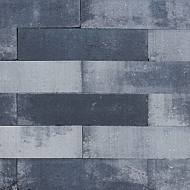 Patioblok Grijs/Zwart 60x15x15cm strak