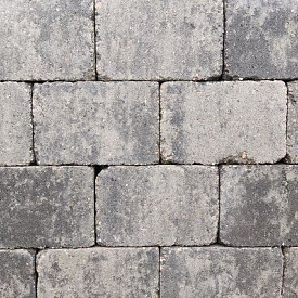 Stonique trommel 21x14x7 cm grijs/zwart